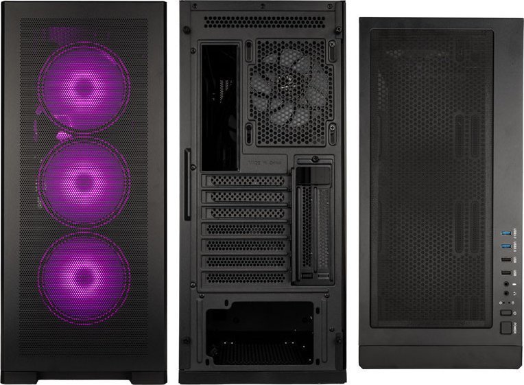 Kolink Unity Meshbay ARGB Case, Black, Midi Tower - Thumbnail 4