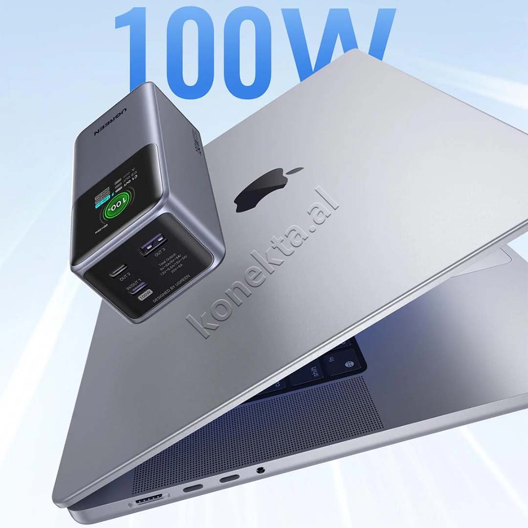 UGreen Nexode 20000mAh Power Bank, 130W, 3 Ports - Thumbnail 3