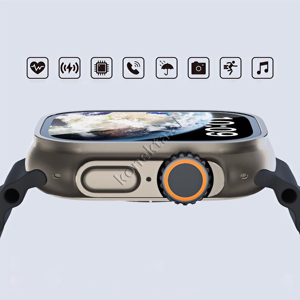 Moxom Ultra Smartwatch, 2.01 Inch, Black - Thumbnail 2