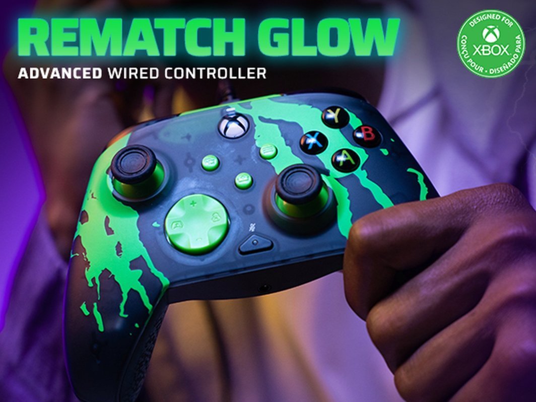PDP XS Rematch Controller, Wired, Black / Green - Thumbnail 38