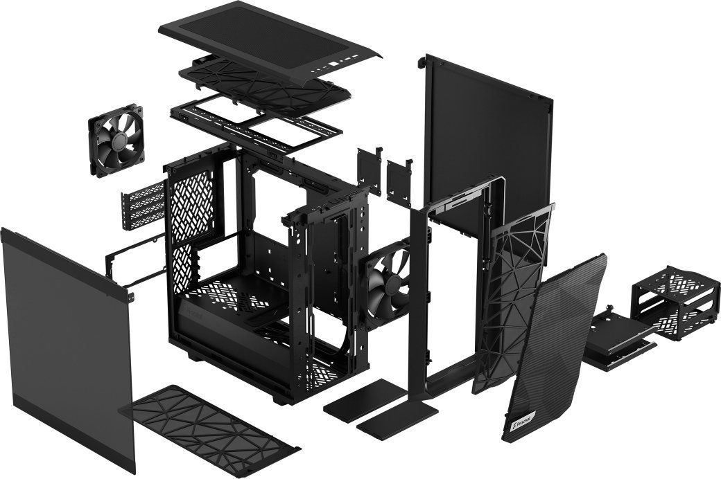 Fractal Design Meshify 2 Mini Case, Black, Mini Tower - Thumbnail 21
