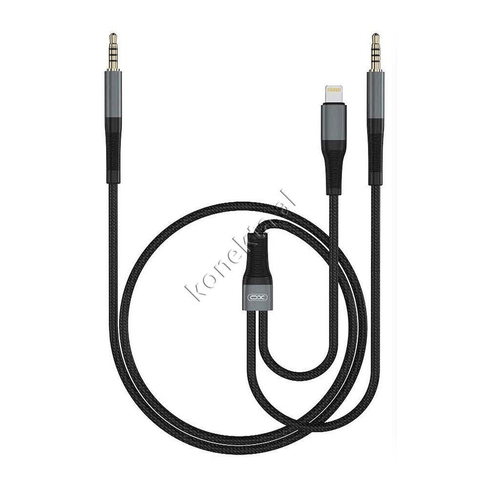 XO Lightning + Aux 3.5mm Cable, 1m - Image 1