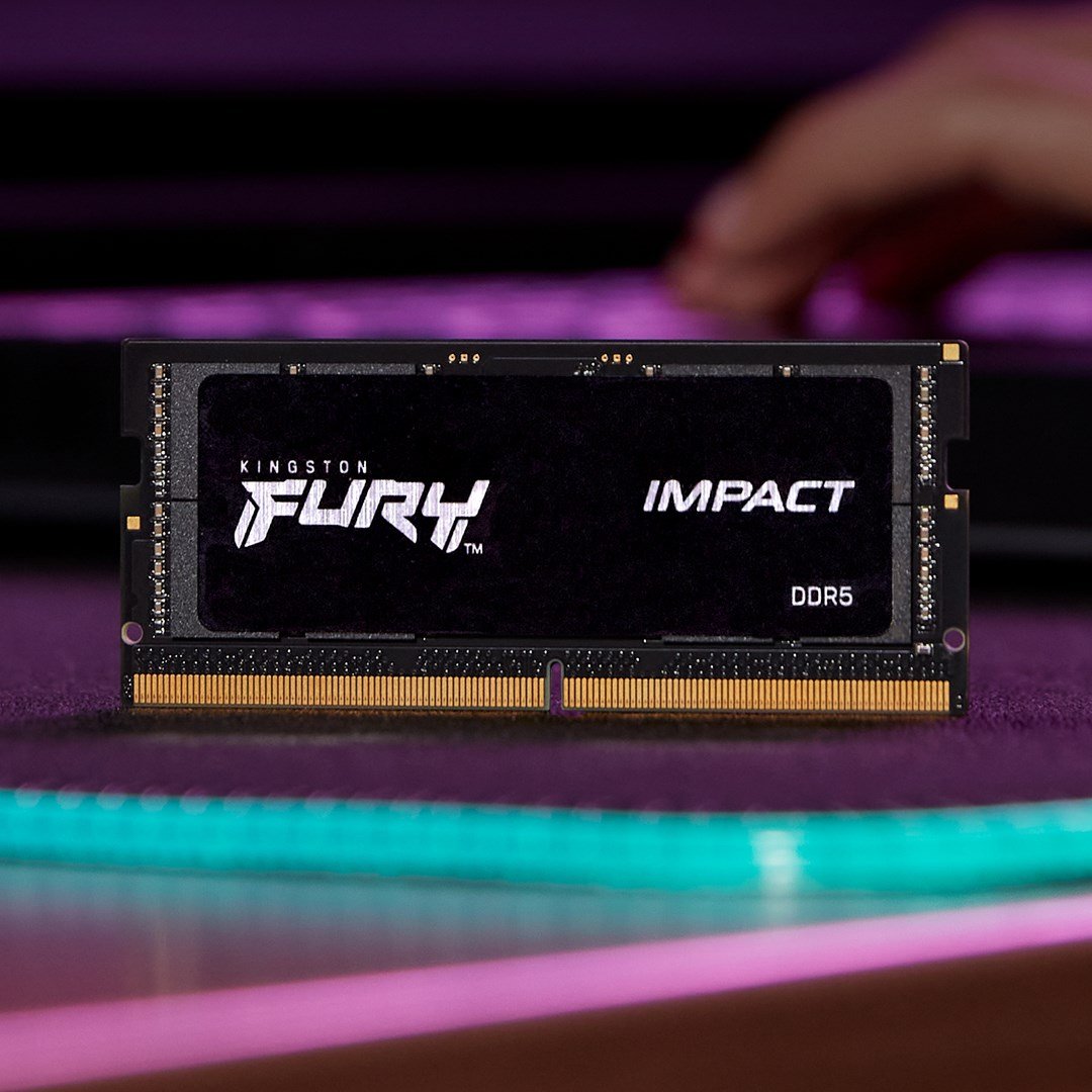 Kingston FURY Impact Memory 16GB DDR5, 4800MT/s, SODIMM CL38, Black - Thumbnail 14