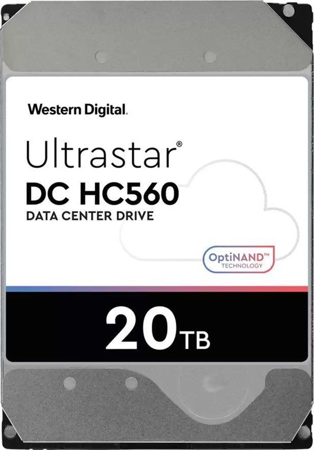 WD Ultrastar DC HC560 Hard Disk, 20TB, 3.5", SAS-3, 7200RPM, 512MB, Black - Image 1