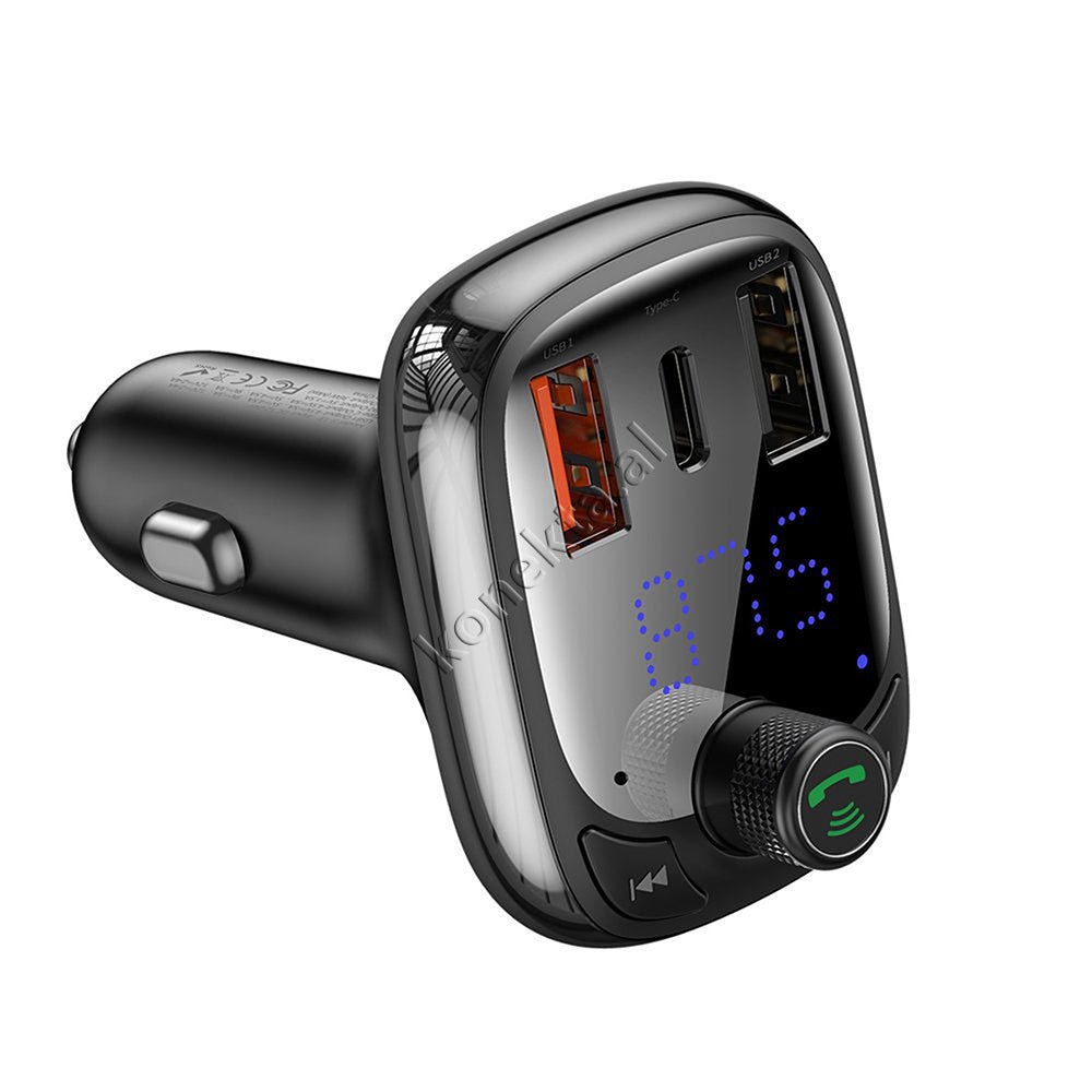 Baseus Karikues I Shpejte 36w Makine Me Mp3 Me Bluetooth Dhe Panel Digjital - Image 1