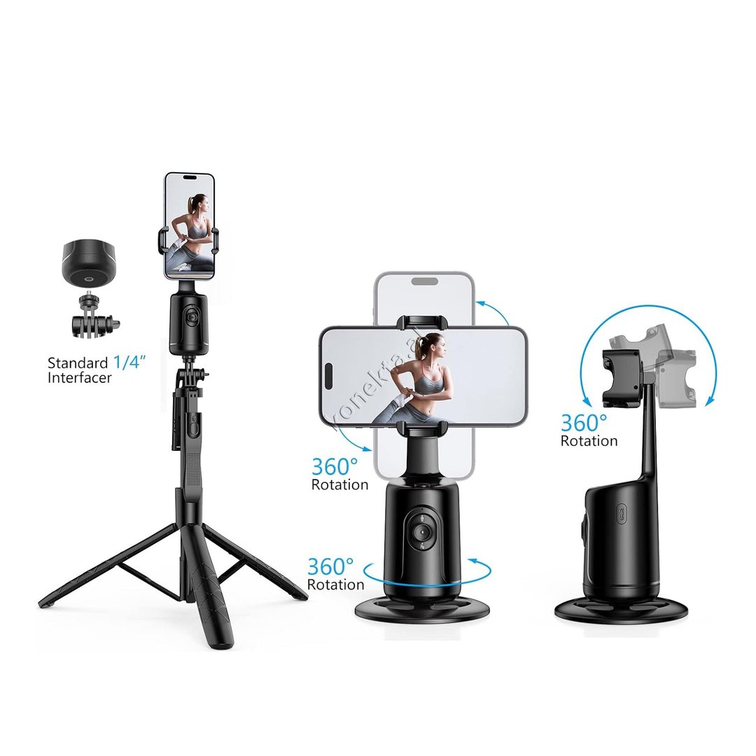 Tjetertjeter Gimbal Me Sensor Ndjekjeje Inteligjent 360° Per Tripod - Thumbnail 3