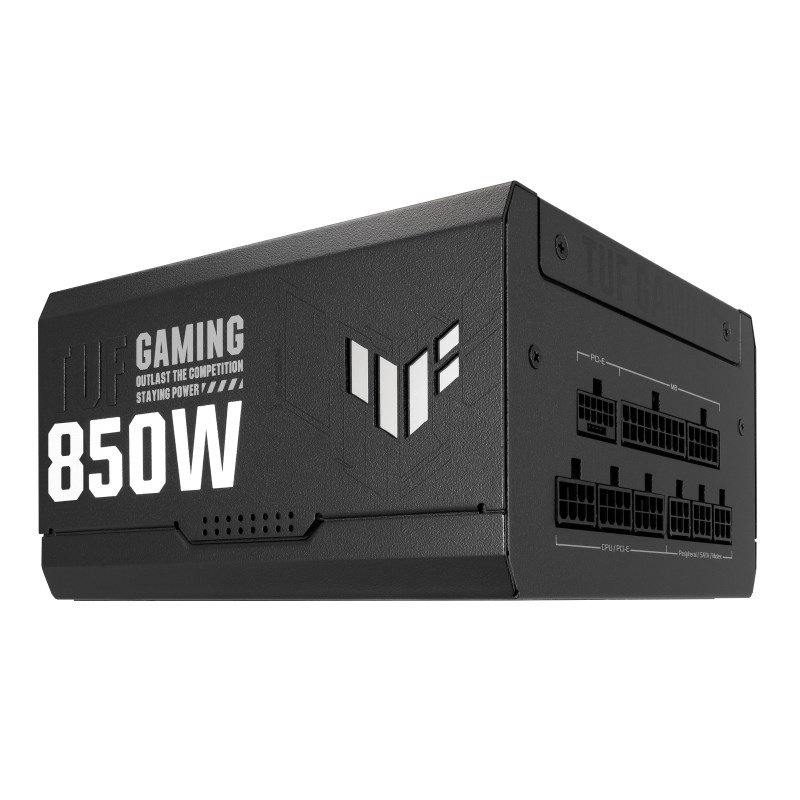 ASUS TUF Gaming Power Supply, 850W, Gold, 24-pin ATX, Black - Thumbnail 10