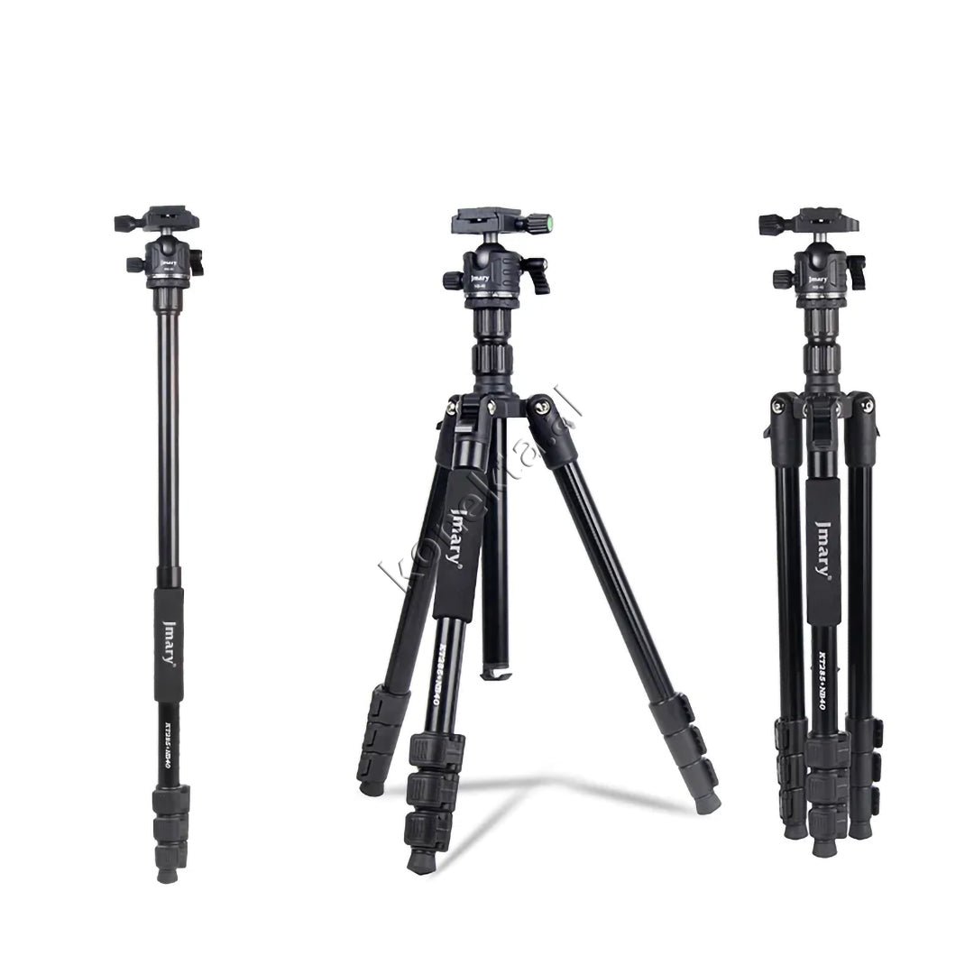 Jmary Trekëmbesh Tripod, i Çmontueshëm me Kokë Profesionale, Gjatësi e Kënd Të Gradueshëm - Thumbnail 2