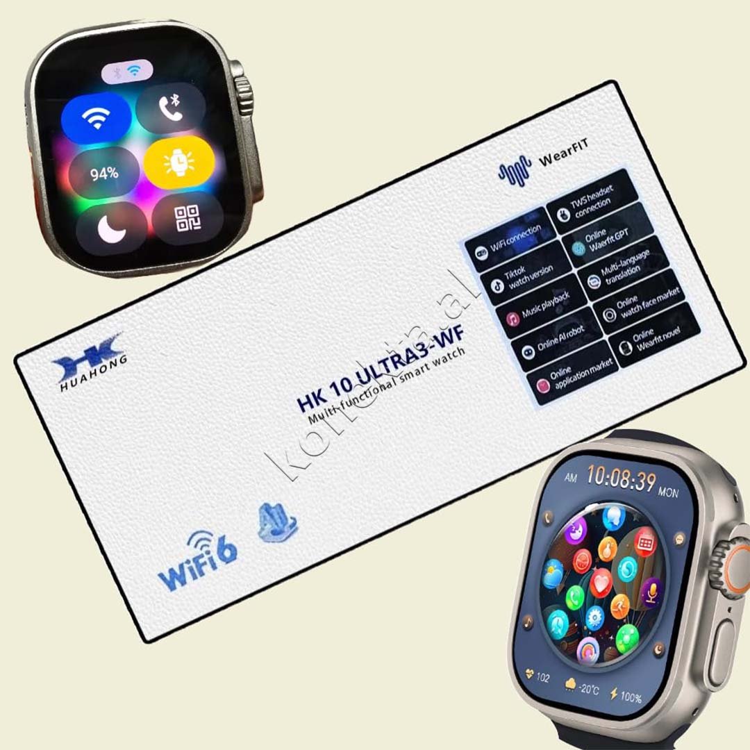 tjetertjeter HK10 Ultra3 Smartwatch, Bluetooth, Wi-Fi, 2.01 Inch AMOLED - Thumbnail 7