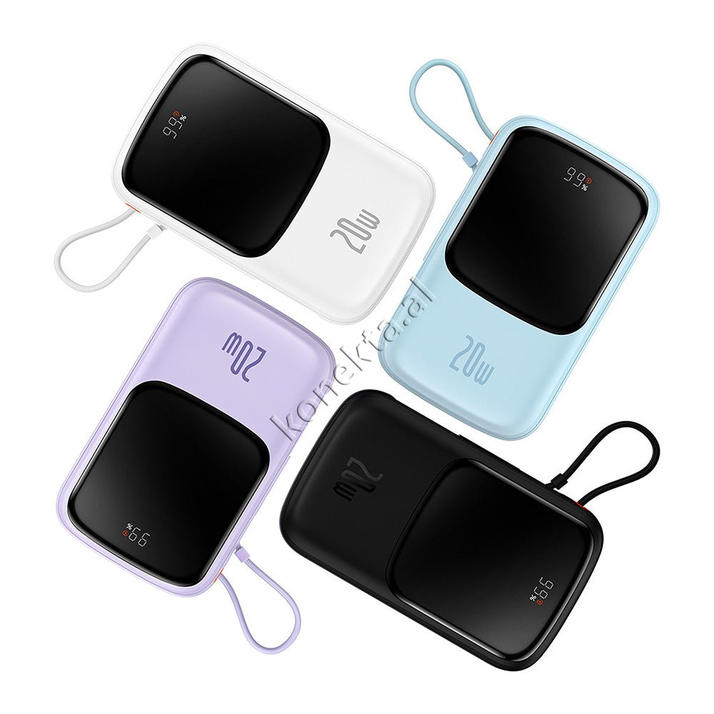 Baseus 20W 10000mAh External Battery, Black, With 2 Ports and Lightning Cable - Thumbnail 12