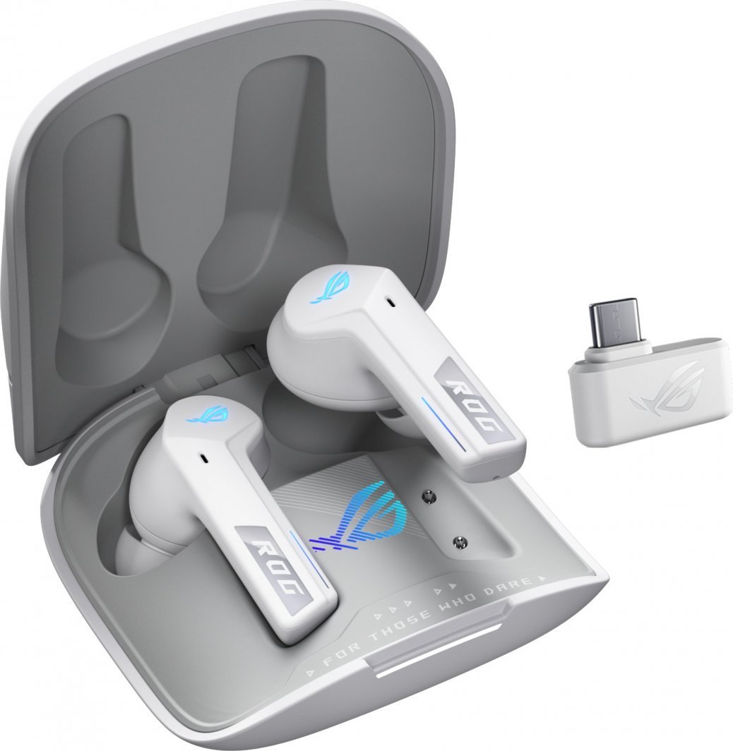 Asus ROG Cetra SpeedNova Earbuds, White - Image 1