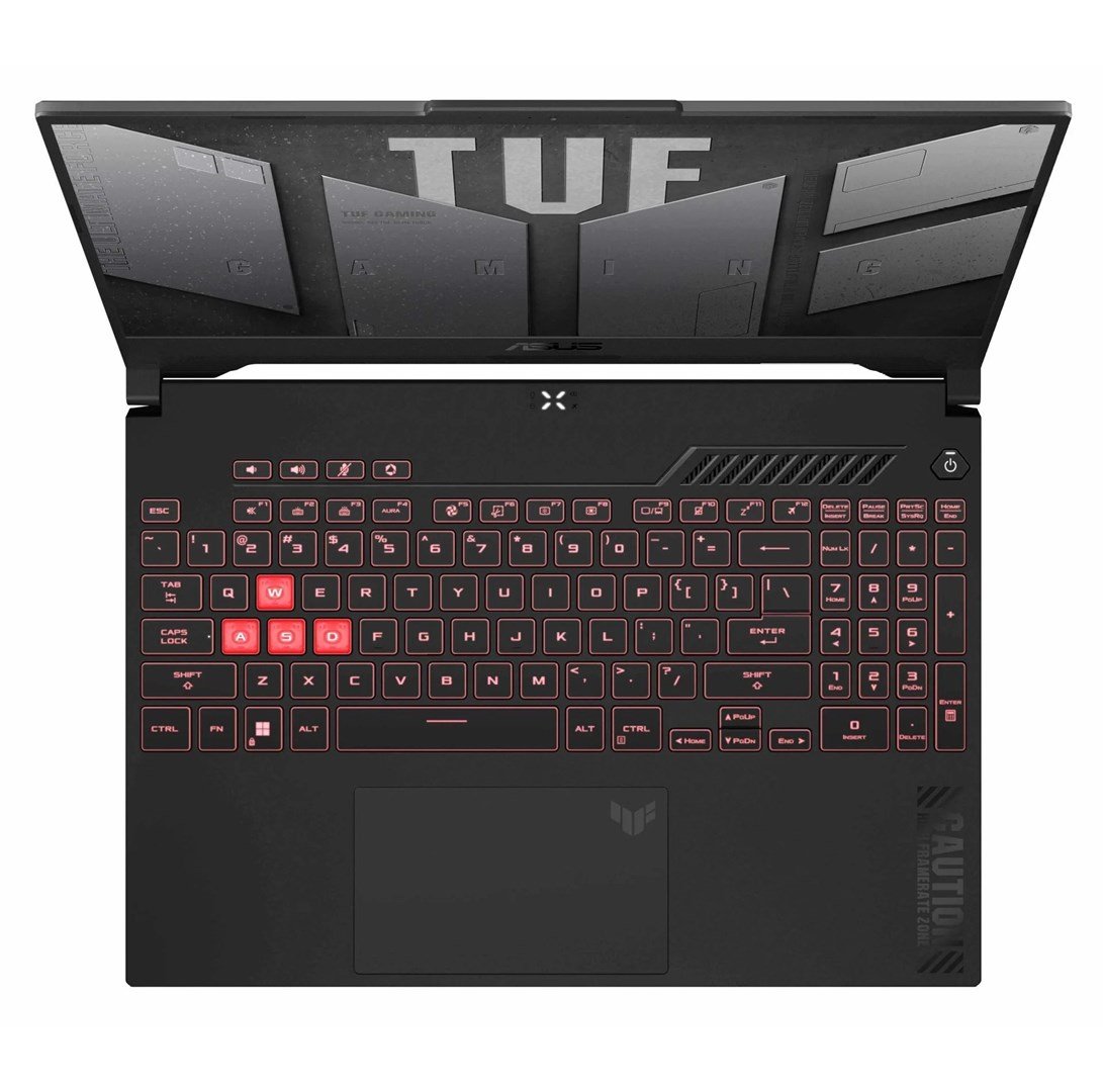 Asus TUF Gaming A15 FA507NVR Laptop, 15.6", AMD Ryzen 7 7435HS, 16GB RAM, 512GB SSD, GeForce RTX 4060, Black - Thumbnail 2