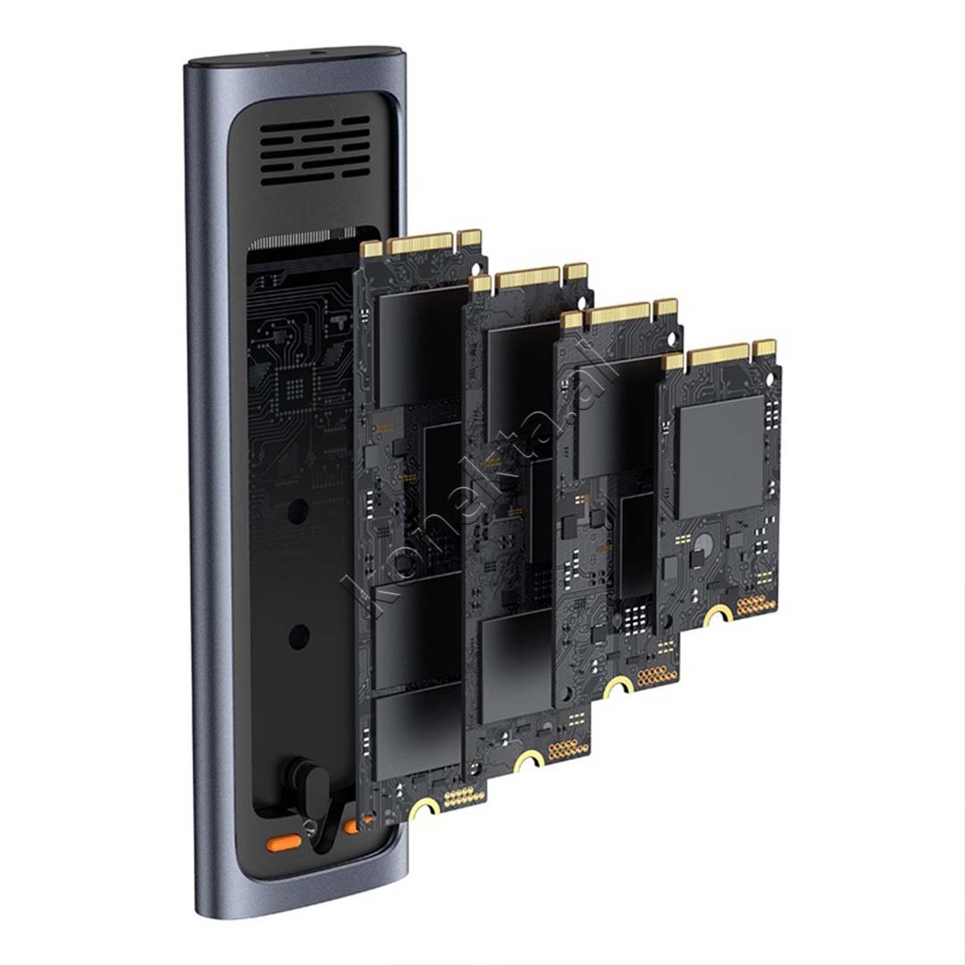 Baseus SSD M.2 NVME Dhe SATA Reader, Type-C - Thumbnail 7