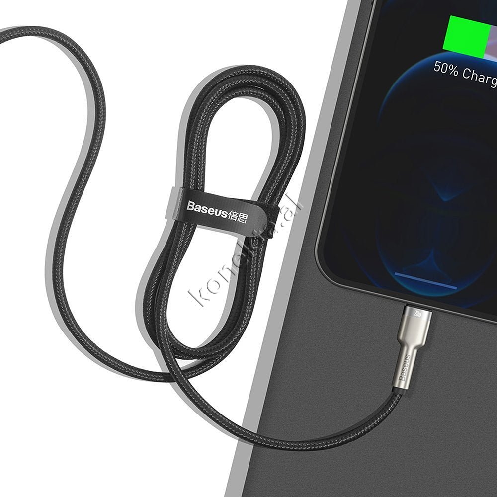 Baseus Type-C to Lightning Charging Cable, 20W, 1m, White - Thumbnail 4