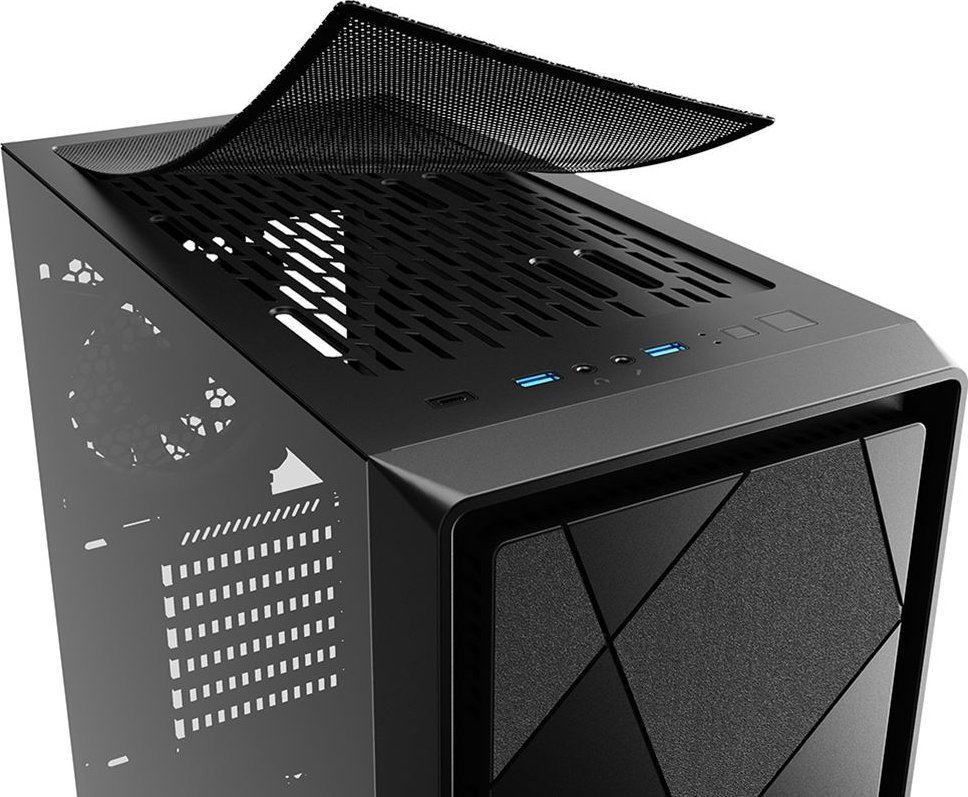 Sharkoon VS8 RGB Case, Black, Midi Tower - Thumbnail 8