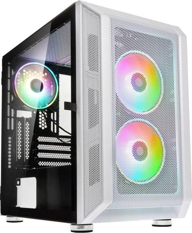 Kolink Citadel Mesh RGB Case, White, Micro Tower - Image 1