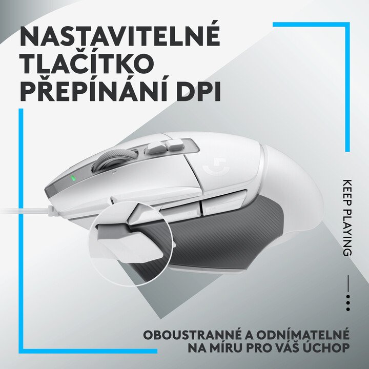 Logitech G502 X Mouse, White - Thumbnail 7