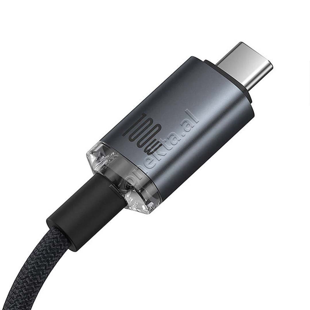 Baseus Type-C to Type-C Cable, 100W, 1.5m, Black - Thumbnail 4