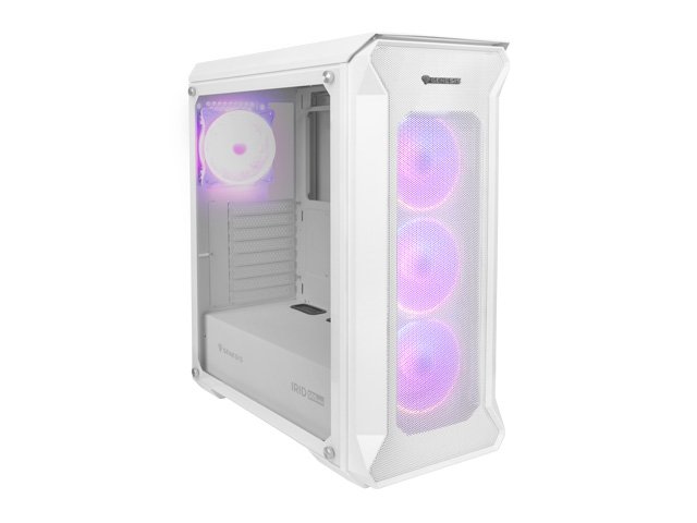 Genesis IRID 505 Case, Mid, Tower, White - Image 1