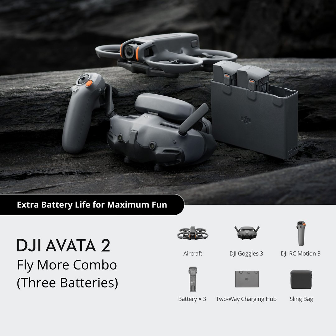 DJI Avata 2 Fly More Combo Drone - Thumbnail 8