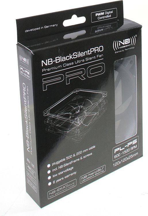 Noiseblocker BlackSilent Pro PLPS Fan, 120 mm - Thumbnail 4