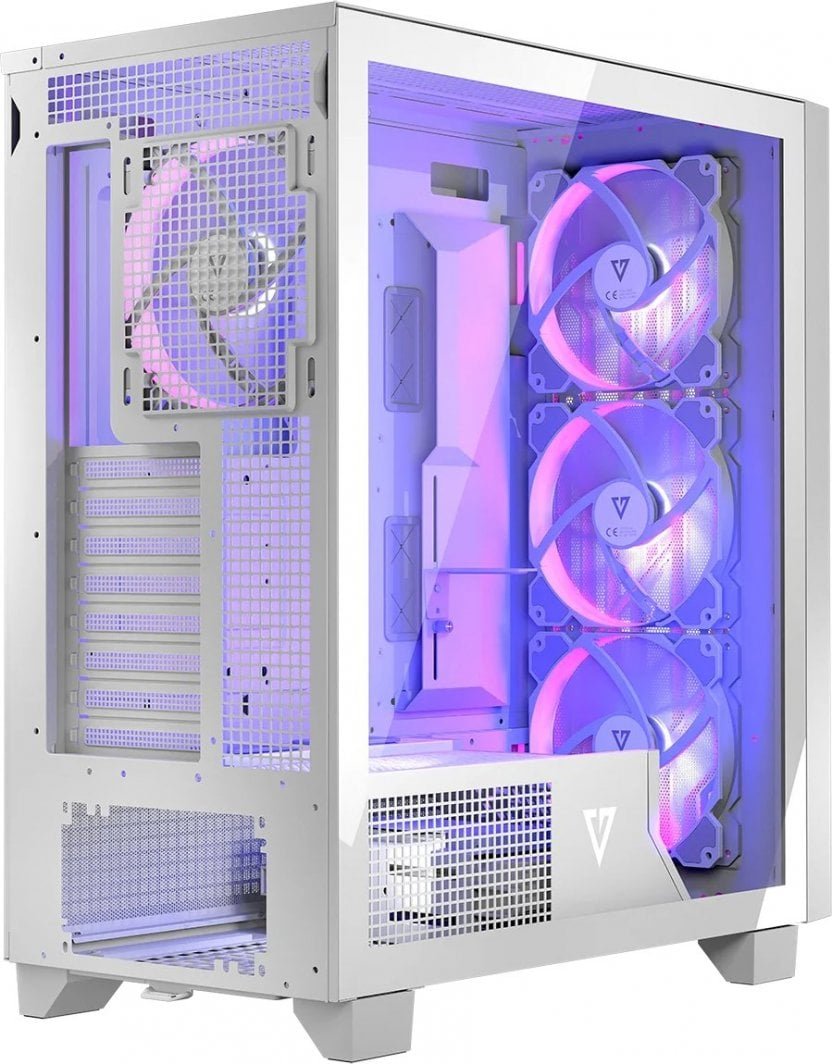 Modecom Perun Apex ARGB Case, White, Midi Tower - Thumbnail 4