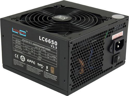 LC-Power Super Silent LC6650V2.3 ATX Power Supply, 650W - Thumbnail 2