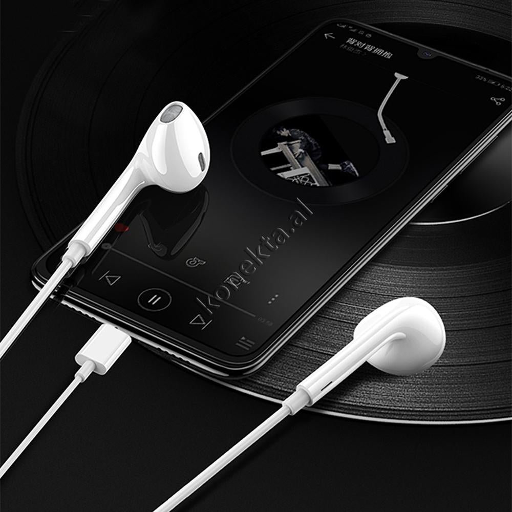 MOXOM Bluetooth Type-C Headphones, White - Thumbnail 5