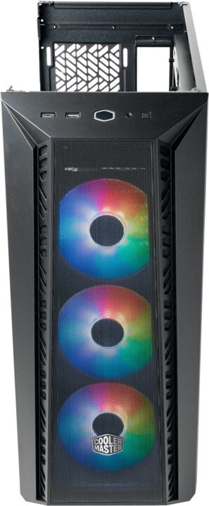 Cooler Master MasterBox 520 Mesh Case, Transparent Side Panel, Black - Thumbnail 8