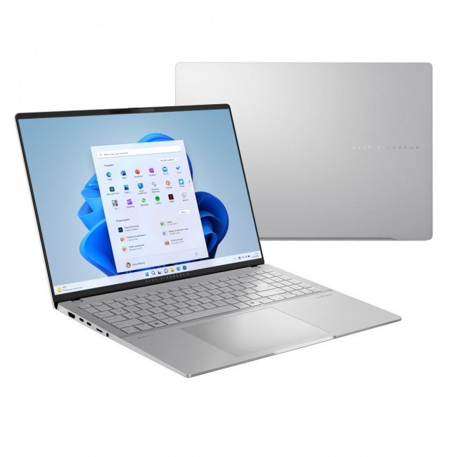 ASUS Vivobook S 16 OLED M5606WA-MX050W Laptop, 16", Ryzen AI 9 HX 365, 32GB RAM, 1TB SSD, Silver - Image 1