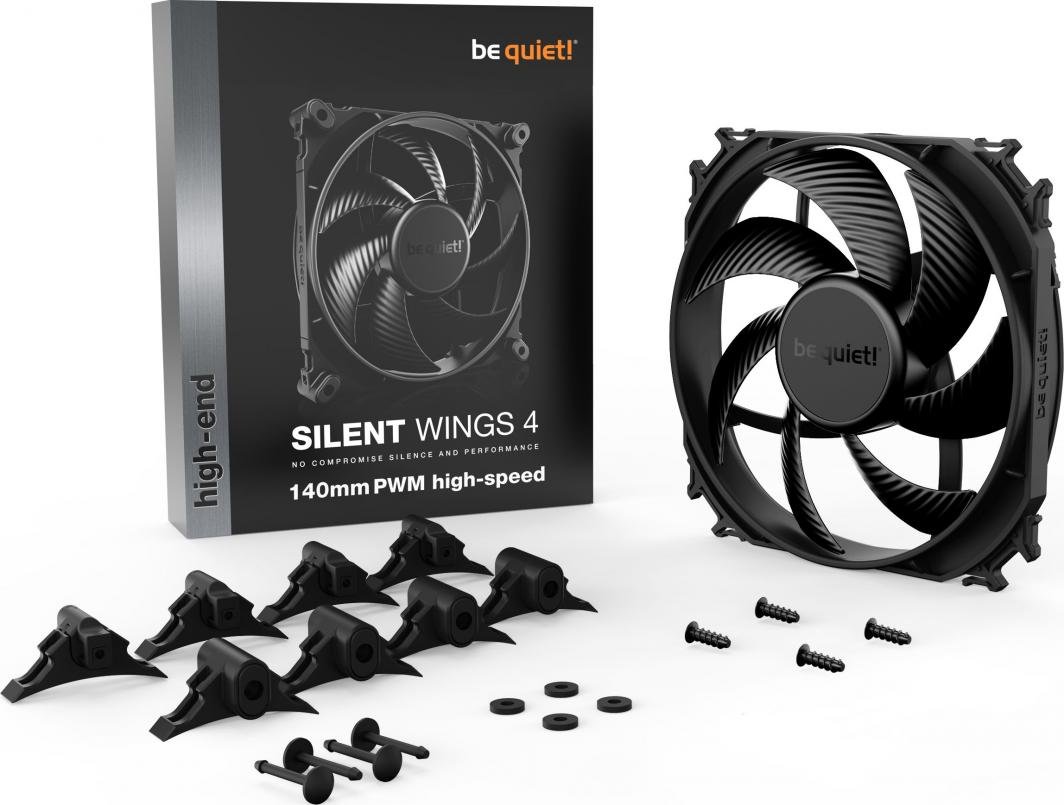Be quiet! Silent Wings 4 PWM Fan, 140 mm, Black - Thumbnail 4