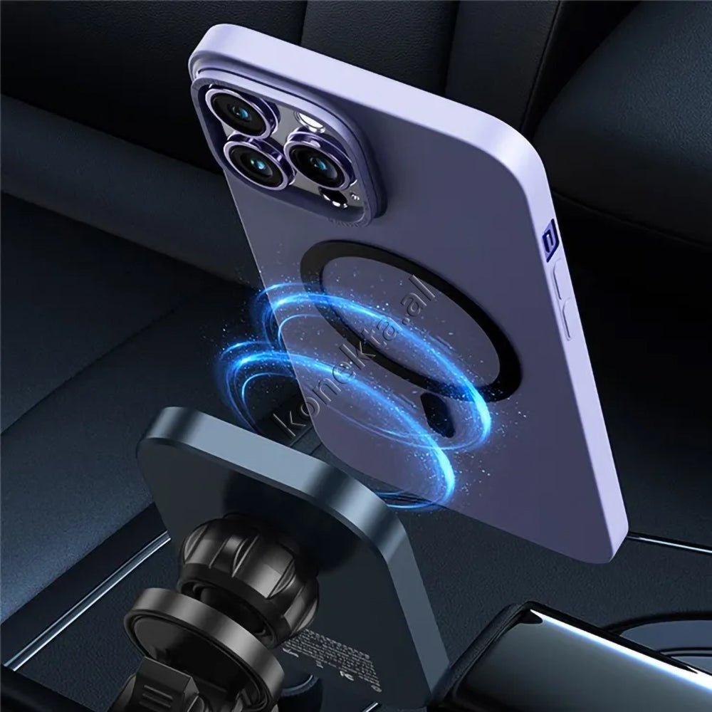 Baseus Mbajtese Celulari Per Makine Me Karikues Wireless, E Zeze / E Argjendte - Thumbnail 4