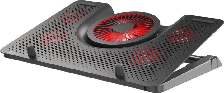 Genesis Cooling Oxid 550 Cooler Pad, 15.6-17.3 inch, 5 Fans, Red LED - Thumbnail 3