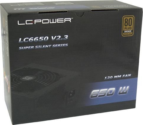 LC-Power Super Silent LC6650V2.3 ATX Power Supply, 650W - Thumbnail 3