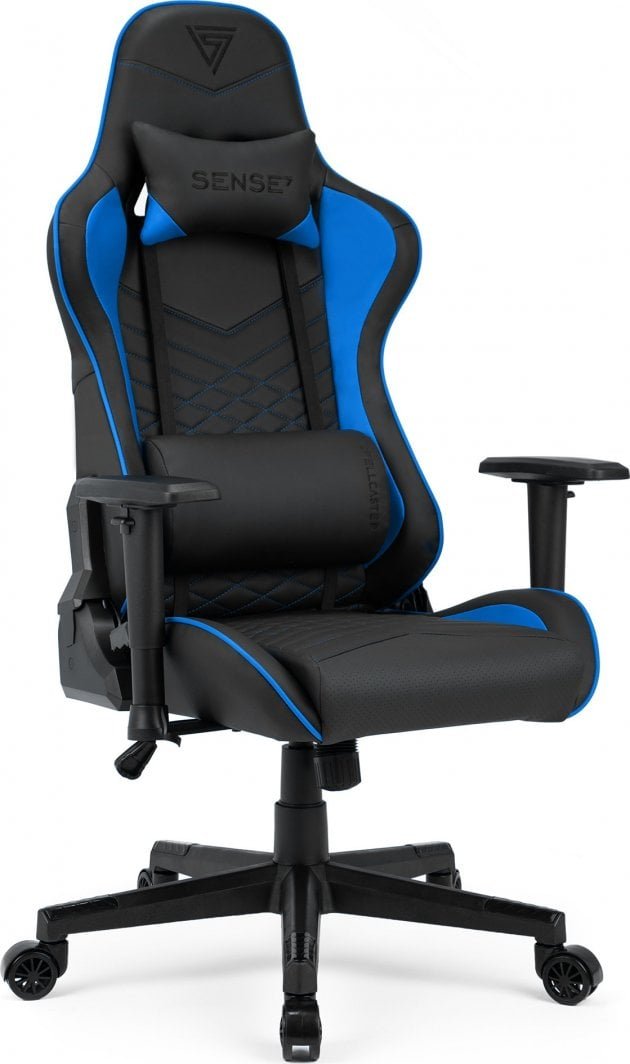 SENSE7 Spellcaster Gaming Chair, Black/Blue - Image 1