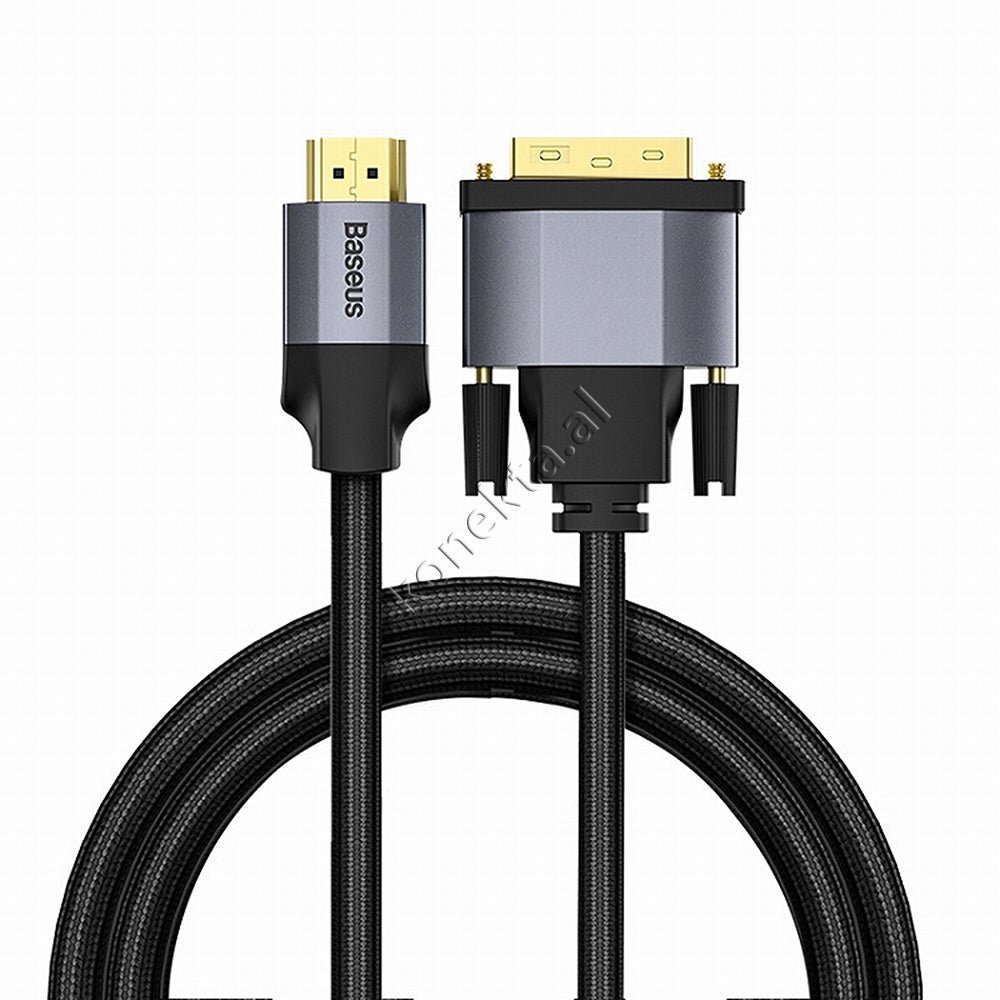 Baseus DVI-HDMI Cable, 2m, Grey - Image 1