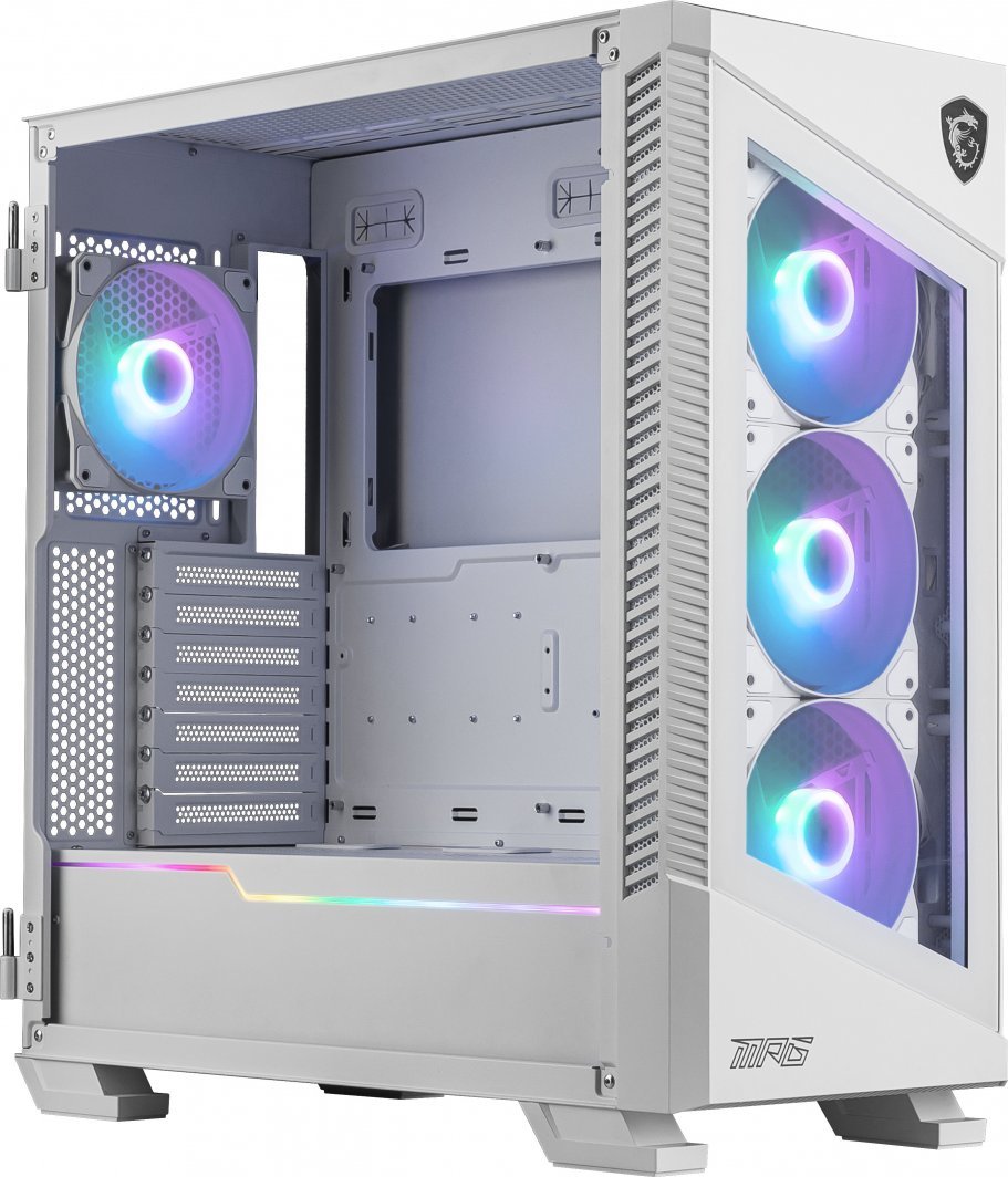 MSI MPG Velox 100R Case, ARGB, Midi Tower - Thumbnail 4