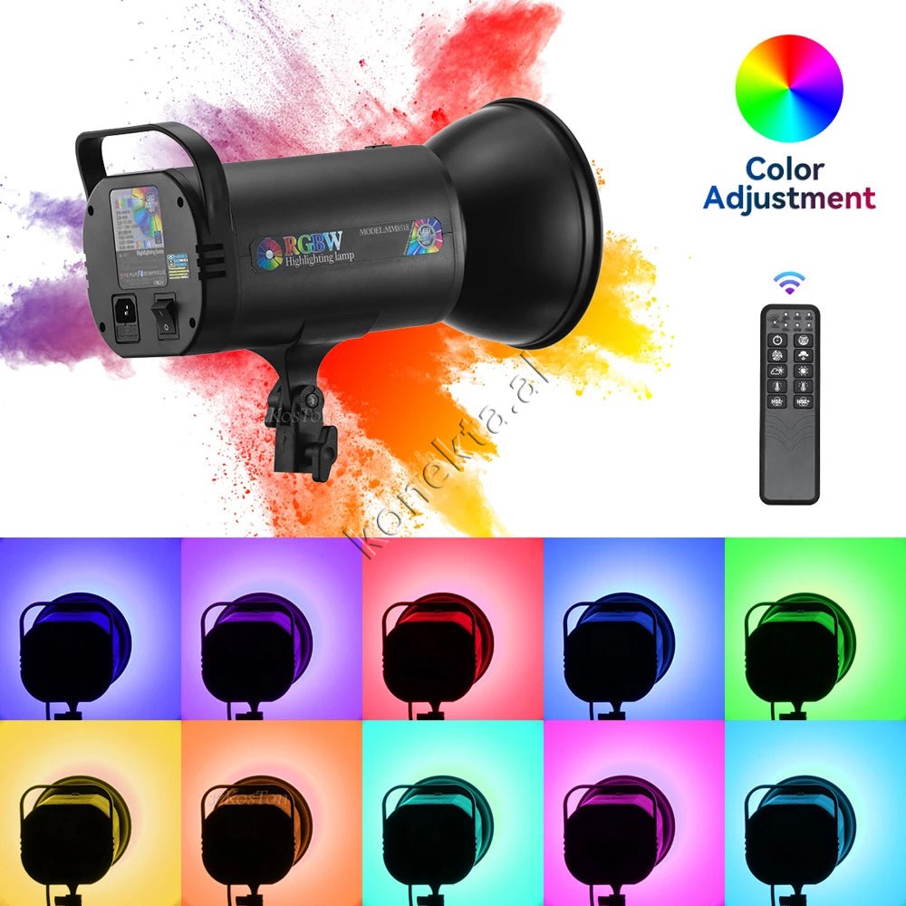 tjetertjeter LED RGB Light with SoftBox, 500W, Tripod 1.7m - Thumbnail 5