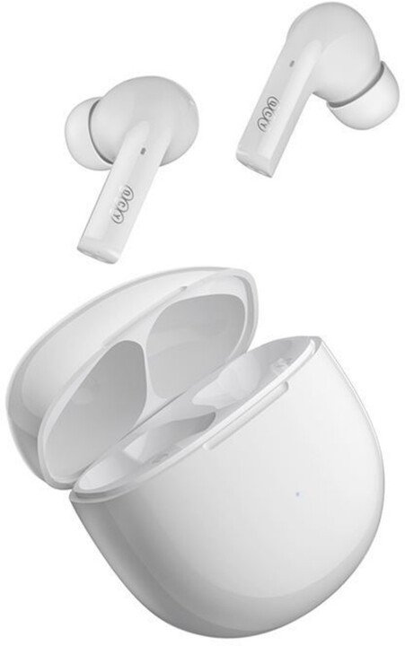 QCY T18 Earbuds, White - Thumbnail 2