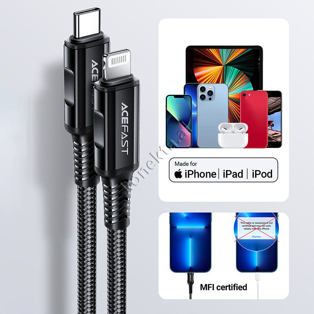 AceFast Type-C to Lightning Cable, 30W - Thumbnail 15