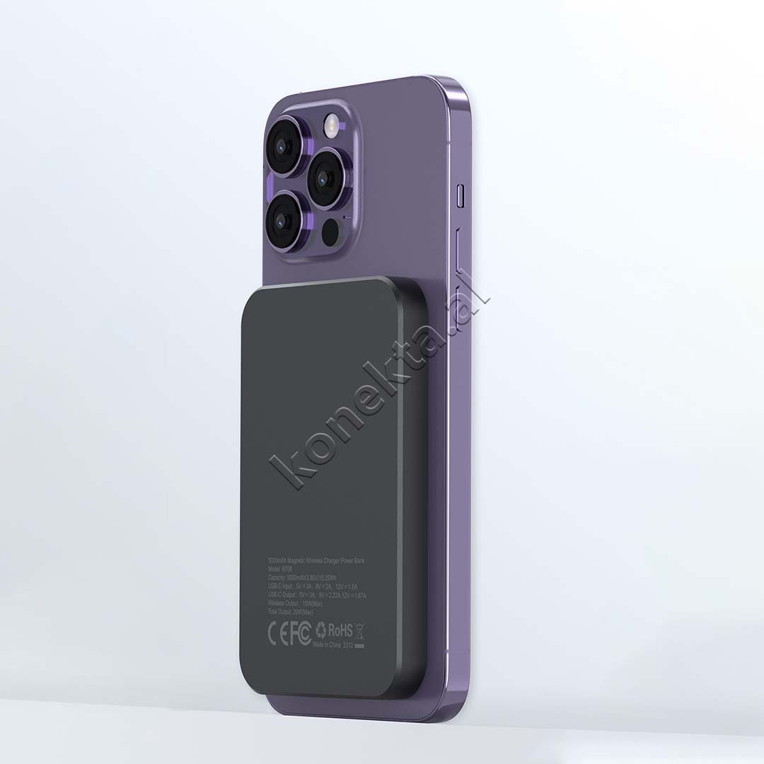 Choetech External Battery, 5000mAh, Black - Thumbnail 5