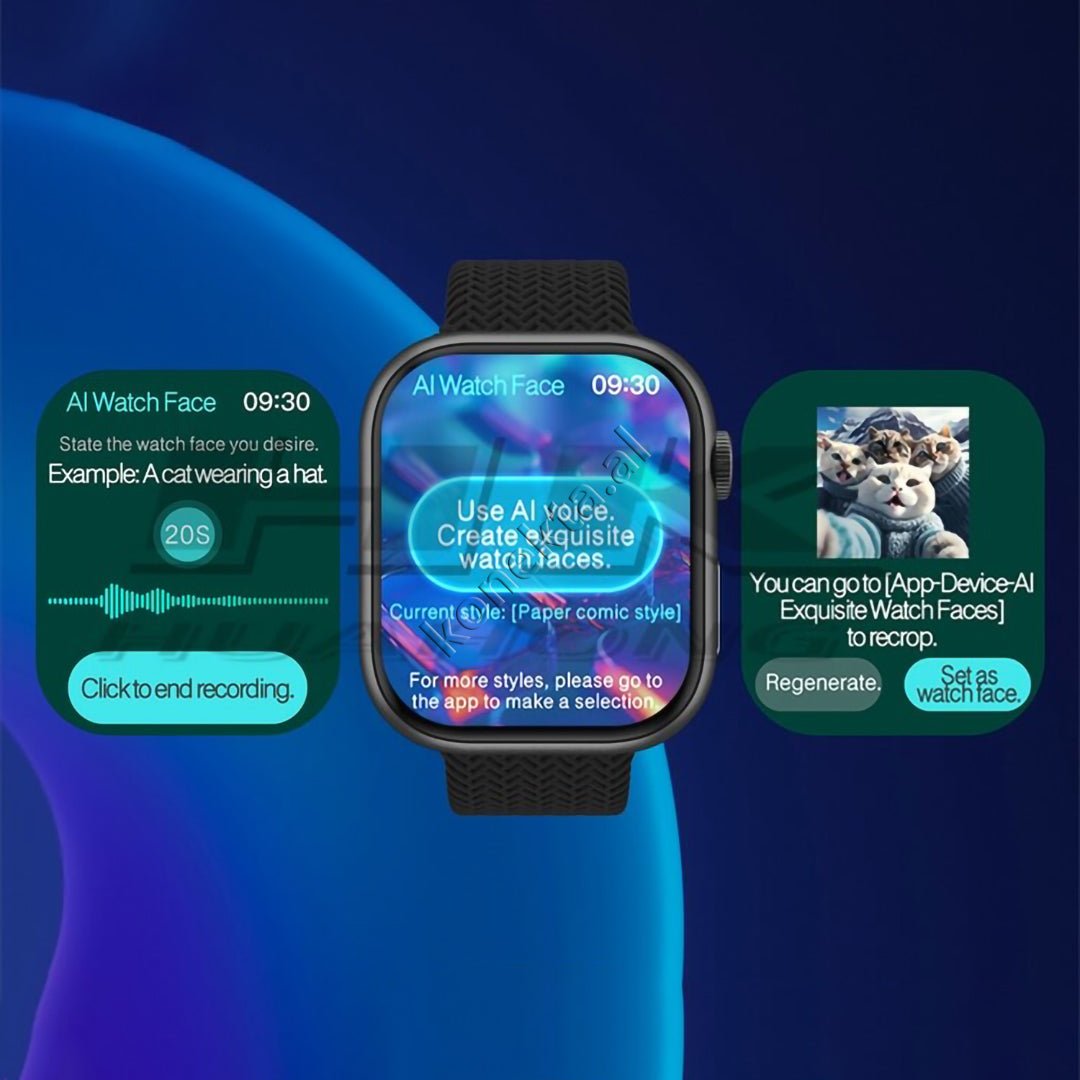 HOCO HK9 PRO+ Smartwatch, Black, 2.2 Inch - Thumbnail 5
