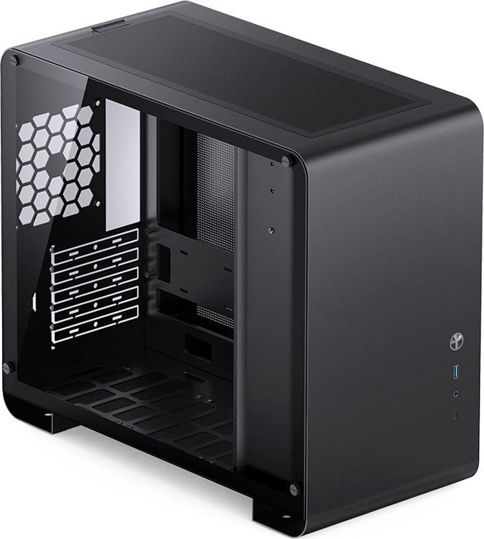 Jonsbo U4 Mini TG Case, Black, Mini Tower - Thumbnail 3