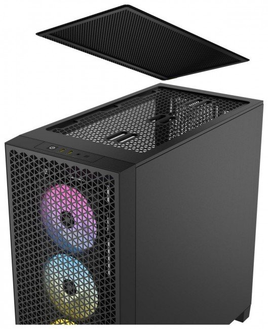 Corsair 3000D RGB Tempered Glass Case, Black - Thumbnail 12