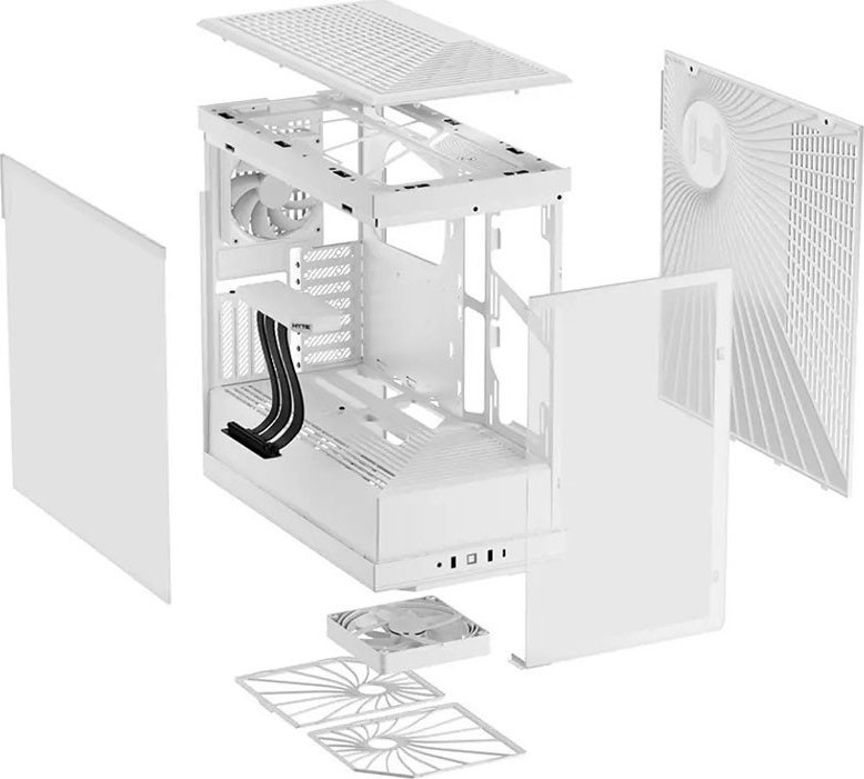 Hyte Y40 Case, White, Midi Tower - Thumbnail 5