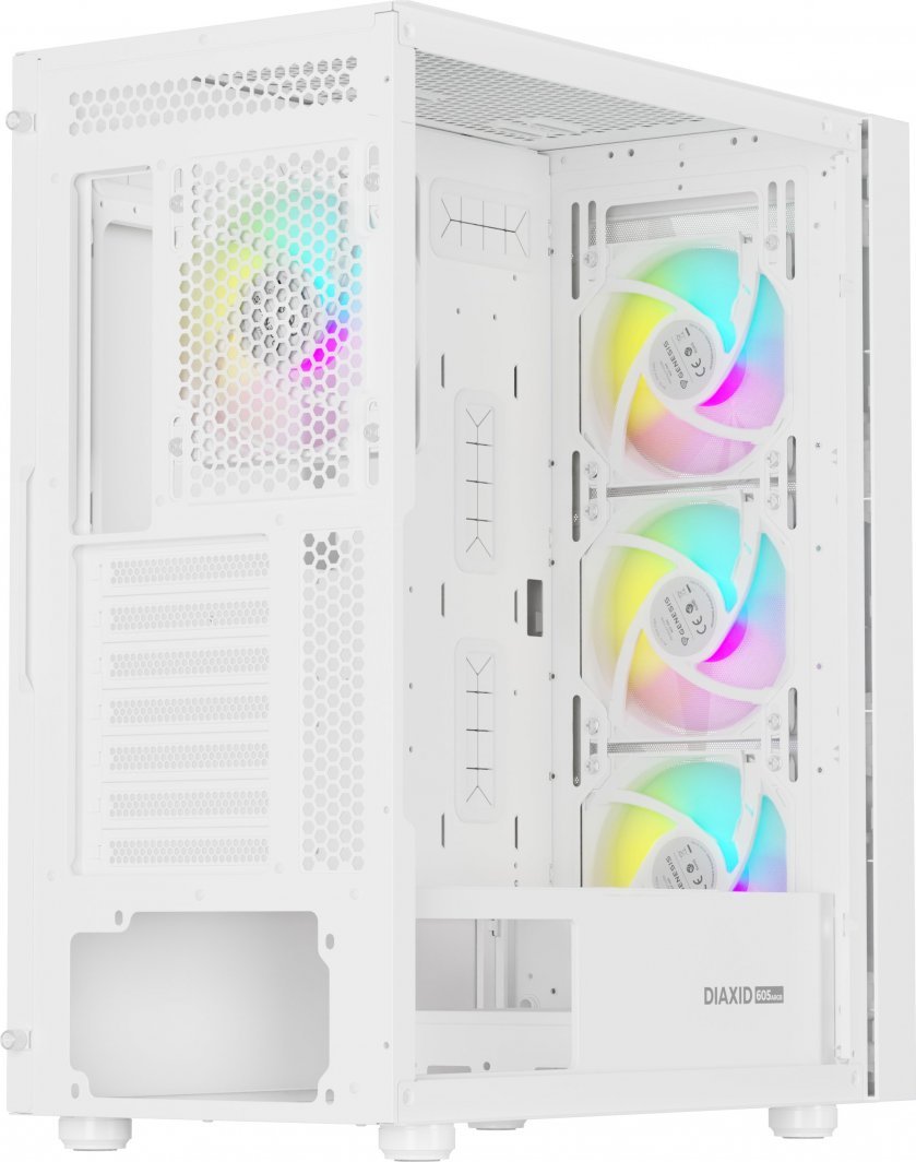 Genesis Diaxid 605 ARGB Case, White, Midi Tower - Thumbnail 18