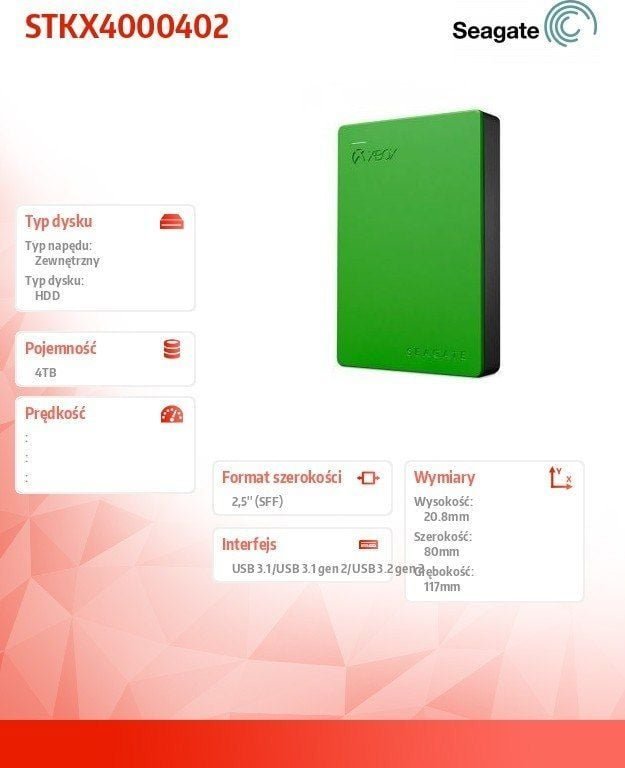 Seagate Game Drive External Disk, 4TB, Black - Thumbnail 3