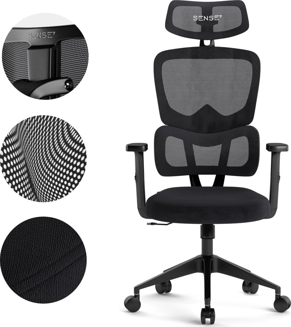 SENSE7 Veno Chair, Black - Thumbnail 7