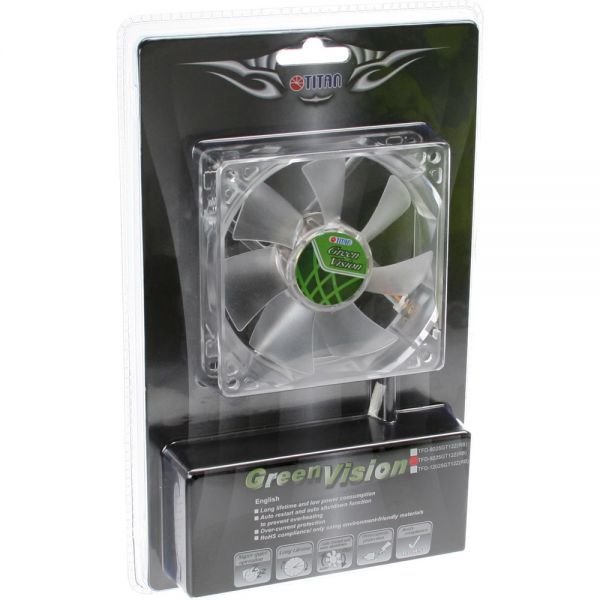 Titan Green Vision Cooler, 92 mm - Thumbnail 2