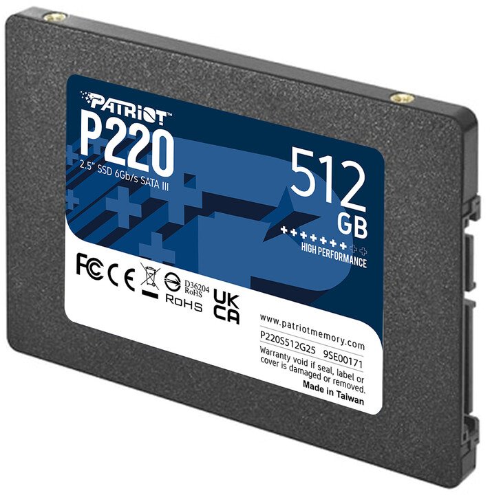 Patriot P220 SSD, 512GB - Thumbnail 2